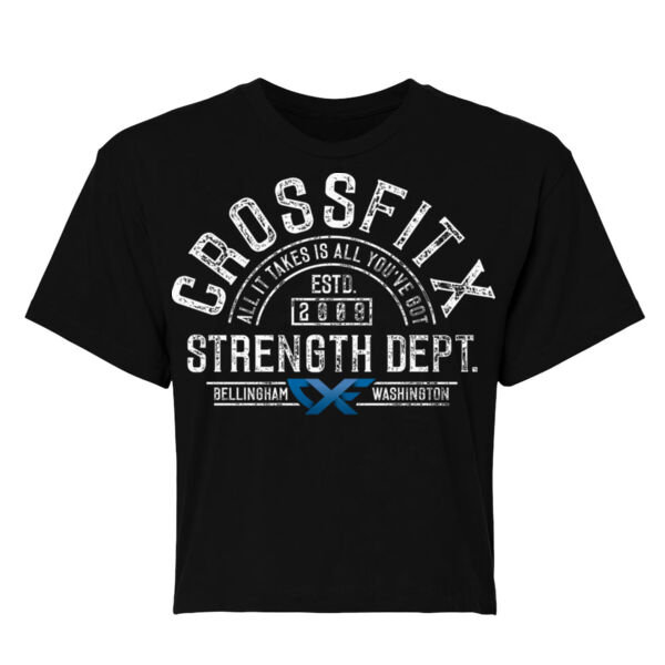 STRENGTH DEPT - WOMEN'S CROP T-SHIRT - $ZY2TSU$ Thumbnail